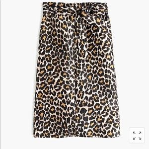 J. Crew Skirts - Tie Waist Midi Skirt in Leopard Print J. Crew Skirts - Tie Waist Midi Skirt in Leopard Print